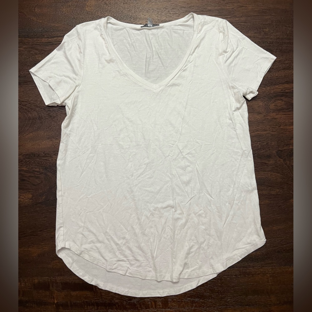 Charlotte Russe Basic V-neck Top - Size Medium